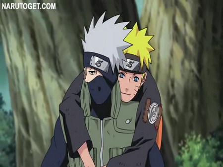 kakashi and naruto - naruto, anime, ninja, konoha