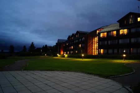 Holmenkollen Park Hotel Rica - lights, holmenkollen, overcast sky, hotel, norway