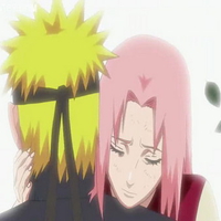 sakura hugging naruto