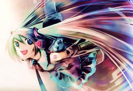 Hatsune Miku - hatsune miku, anime, vocaloid, cool