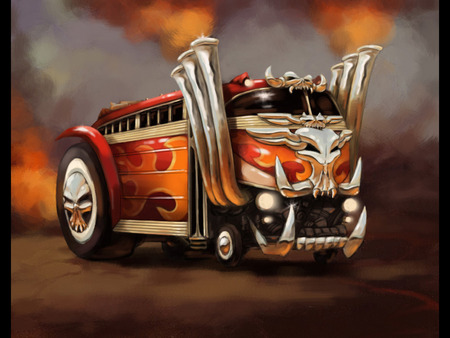 Tourbus - bus, hotrod, game, brutal