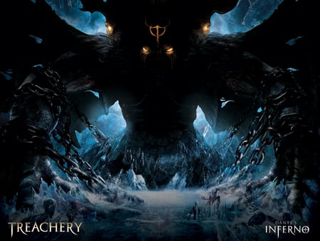 Dante's Inferno Treachery - treachery, game, fantasy, evil, dark, dantes