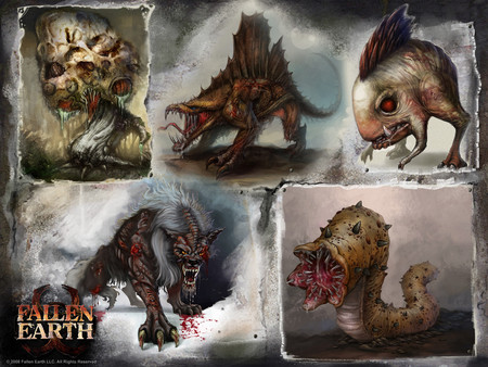 Fallen Earth - creatures, earth, game, fallen