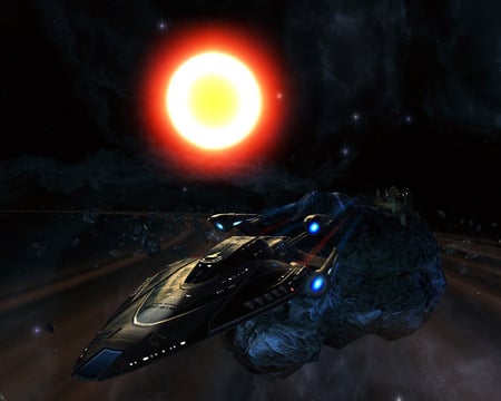 Cerberus Class Starship - star trek, starship, cerberus class, advanced escort, star trek online, warp speed