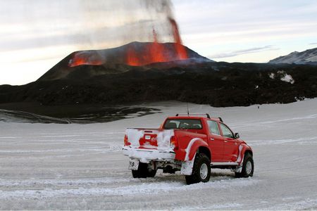 TopGear Toyota Hilux - top gear, volcano, toyota, hilux