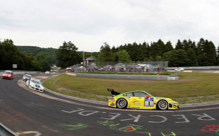 911 on Nordschleife -evo - nuerburgring, race, 911, porsche