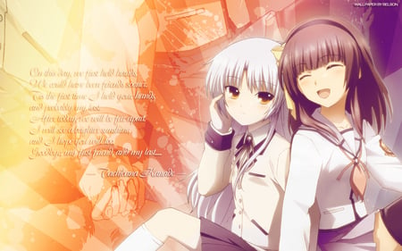 Our Last Moment - angel beats, anime, kanade, yuri