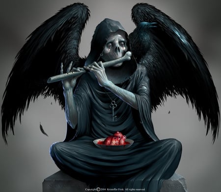 Death - reaper, death, flute