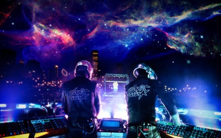 here we are - ligth, daft punk, punk, concert, daftpunk, sky, daft