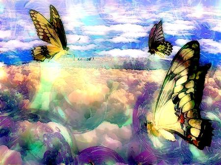 Altavista - free, sky, butterflies, fly