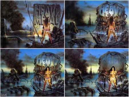 Heavy Metals 20th - 20th, heavy metal, luis royo, four pictures