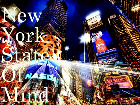 New York State Of Mind - new york times square, ny, night, new york