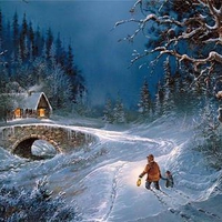 Night Time Winter Walk