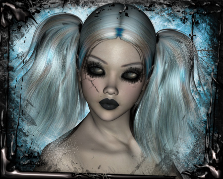 Gothic - girl, 3d, gothic, beautiful