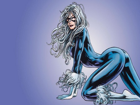 Black Cat Blue - cg, comics, blue, character, sexy, suit