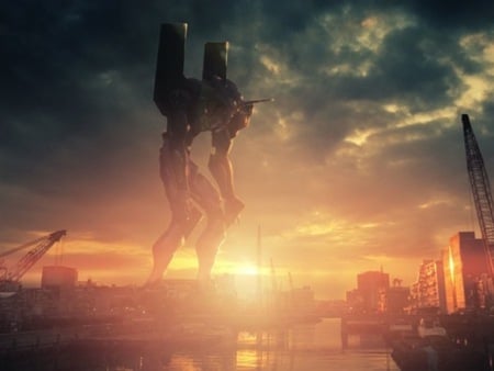 giant ROBOT - city, giant, robot, 3d