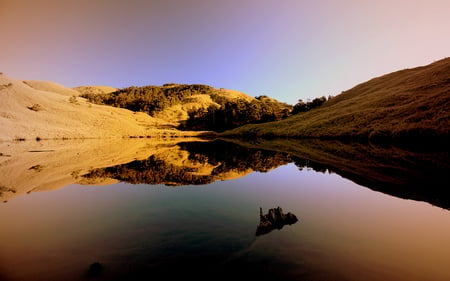 Reflecting Pond (Mt. Nenggao, Taiwan) - water, lake, reflecting pond, pond