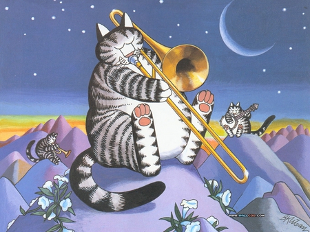 Jazz It Up - jazz, cats, kiliban, playing