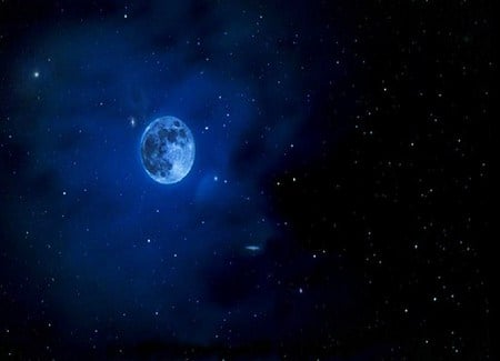 Blue of the night - sky, stars, blue, night, darkness, planet, space, earth