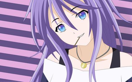 Shirayuki Mizore - beauty, girl, blue eyes, beautful, purple hair, vampire, mizore, rosario, stalker, anime, cute, shirayuki