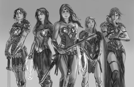 Wonder Woman Alliance - comics, character, fantasy, drawing