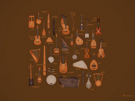 String Musical Instruments - music, wood, string, instruments