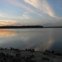 Reflective sunset