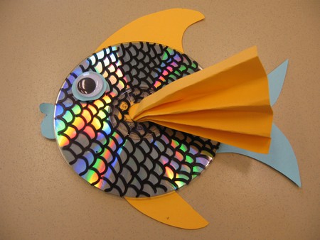 Musical Fish - fish, 3d, cd, art, colorful