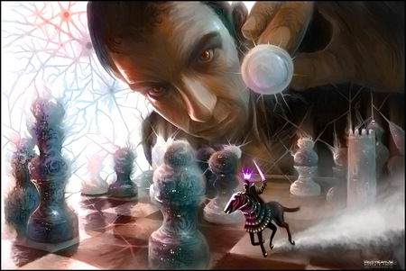 Chess Master - hd, chess, digital art, 3d, king, fantasy