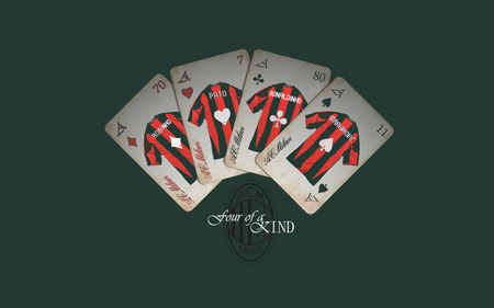 A.C. Milan: Four of a Kind Wallpaper - ronaldinho, robinho, pato, milan, ibrahimovic