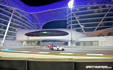 Night Racing - yas marina, racing, speedhunters, abu dhabi, night, gtr, nissan