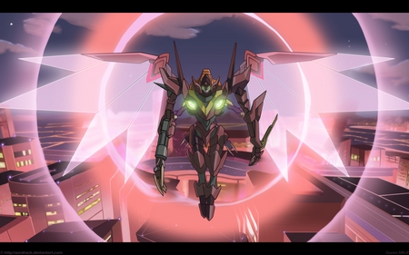 Kallens Mech - mech, red, mecha, pink, cool, robot, code, geass, knightmare, gurren, kallen