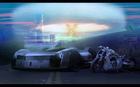 Untitled - nuke, bike, car, nuclear