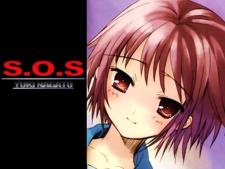 S.O.S -  Yuki Nagato - the melancholy of harhui suzumiya, sos, anime, yuki nagato