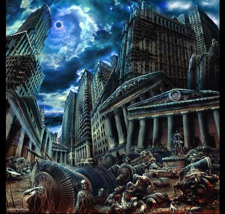 Aeons of Eclipse - cg, fantasy, destruction, dead, digital art, hd, 3d, city