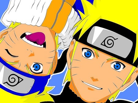 both of age - shippuden, naruto, wallpaper, usumaki