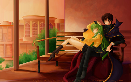 At day's end - code, lelouch, cc, anime, geass