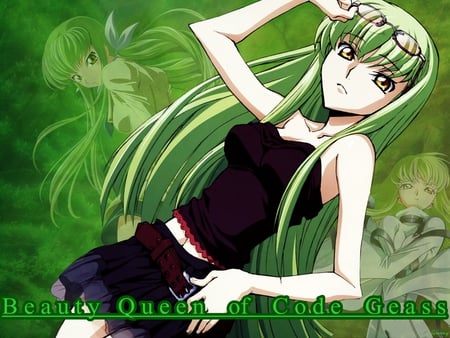 C.C - anime, cc, green, girl, code geass