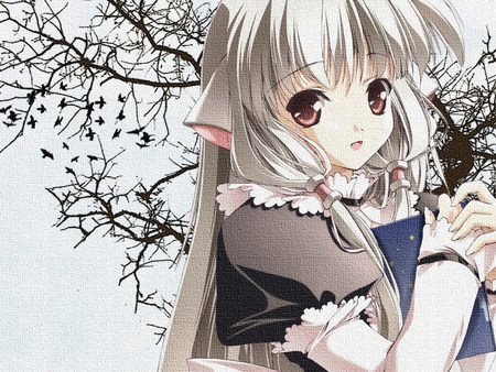 Chii - anime, chobits, white, girl, chii