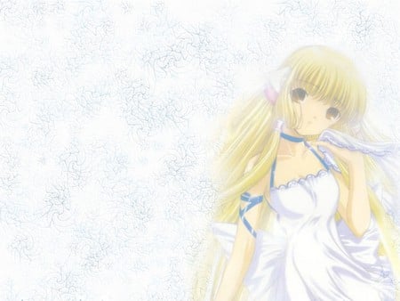 Chii - white, chii, girl, anime, chobits