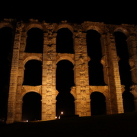 Roman aqueduct in Merida