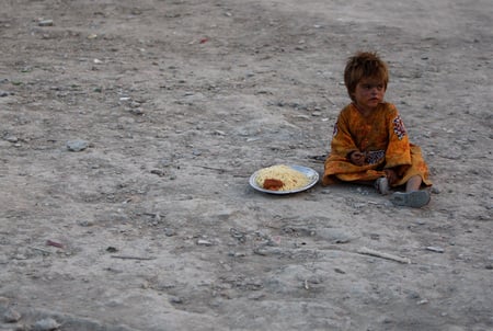 Harshness of the world - food, hunger, poor, child