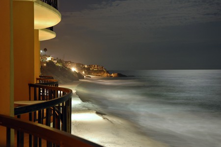 View From The Room - balcony, sand, evening, surf