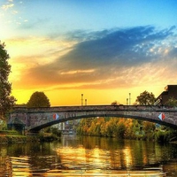 Evening on the golden river