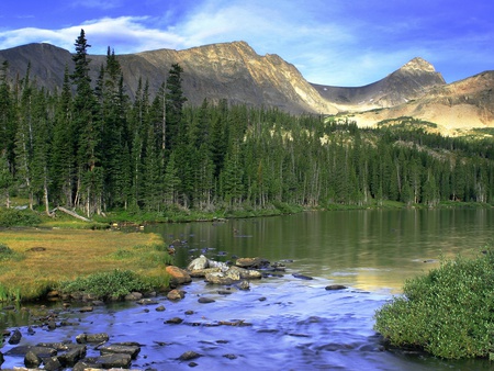 lake in the mountains