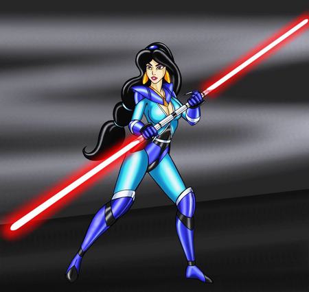 Darth Jasmine - darth, battle, jasmine, light saver