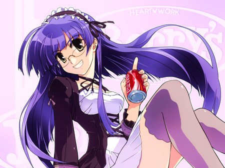 Heart<3Work BERRY'S - girl, coca cola, anime, glasses