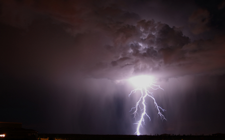 Sky Wrath - nature, dark, clouds, rain, lightning, storm