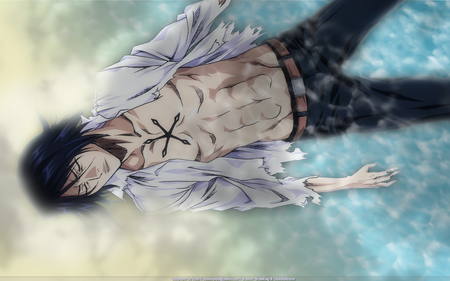 uryu - muscle, water, beach, bleach