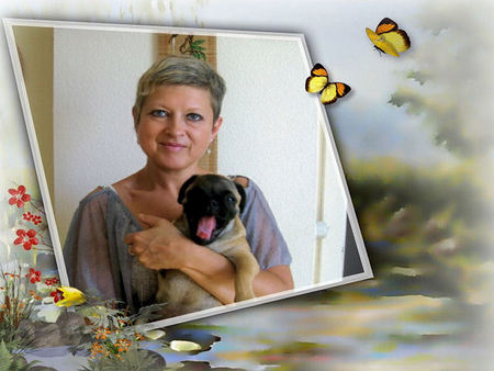 doggy and i - familly, pets, dog, paysage, ppls